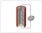 alkalische Zink-Mangan-Zelle Bild