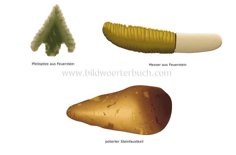 Steinzeitwaffen Bild