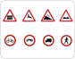 die wichtigsten internationalen Verkehrszeichen Bild